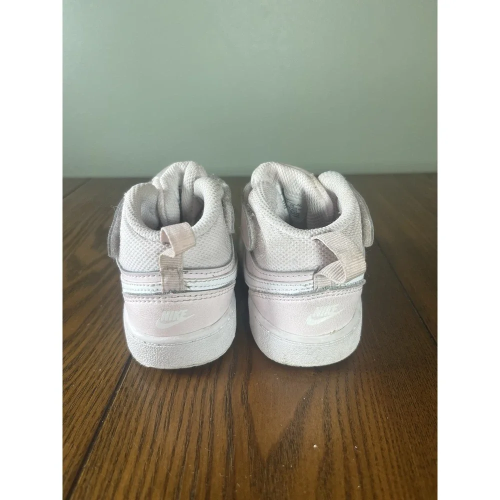 Nike Court Borough Mid 2 Sneakers CD7784-601 Toddler 6C Light Pink All Day Play